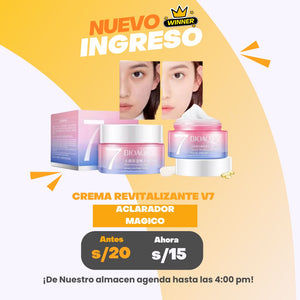 CREMA REVITALIZANTE V7 / ACLARADOR MAGICO